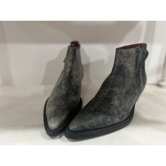 FREE PEOPLE WTF ATWATER POINTED WESTERN LUXE | Mercari Free People $298 We The Free Atwater Pointed Ankle Boots SZ 10 Western Crackled